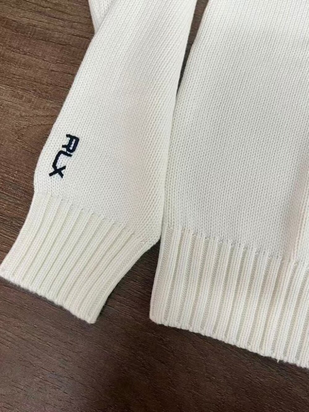 Polo Ralph Lauren Cream Golf Polo Bear Knit Sweater - Picture 7 of 8